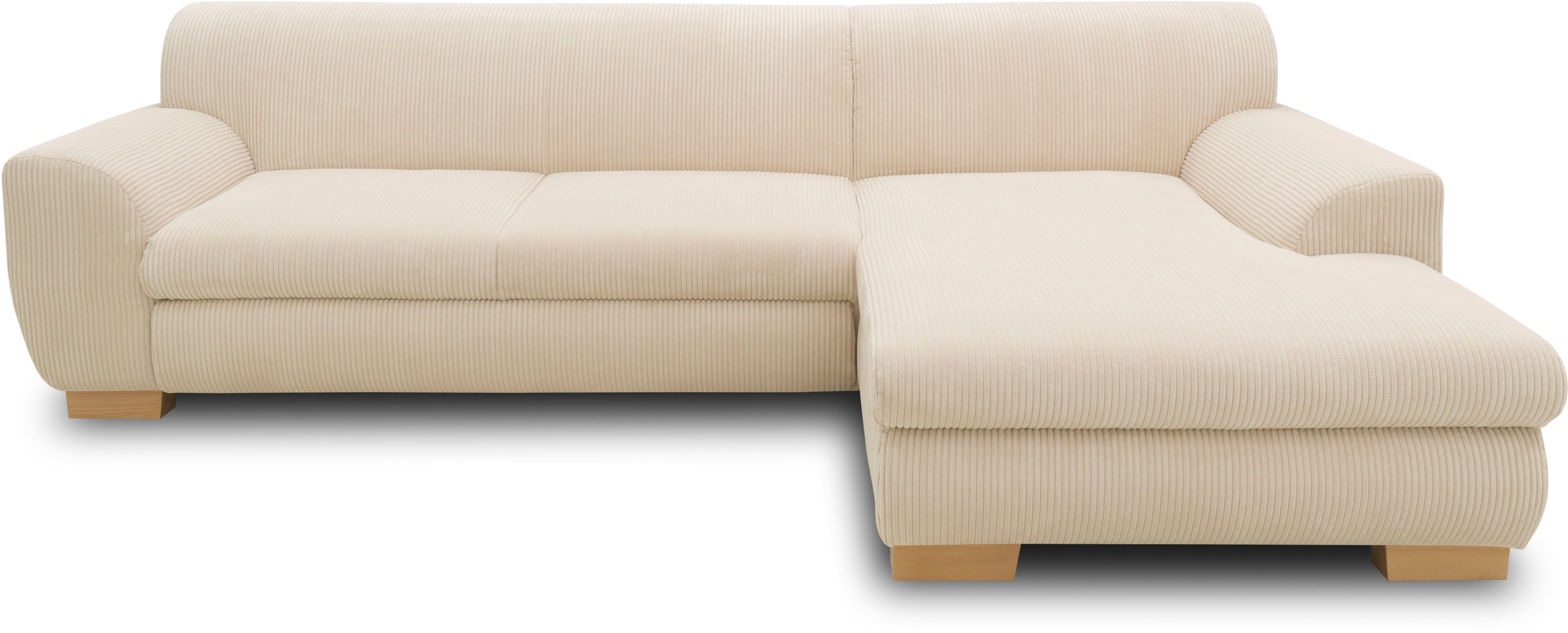 Home affaire Ecksofa "Nika zeitlos und elegant, L-Form", wahlweise mit Bett günstig online kaufen