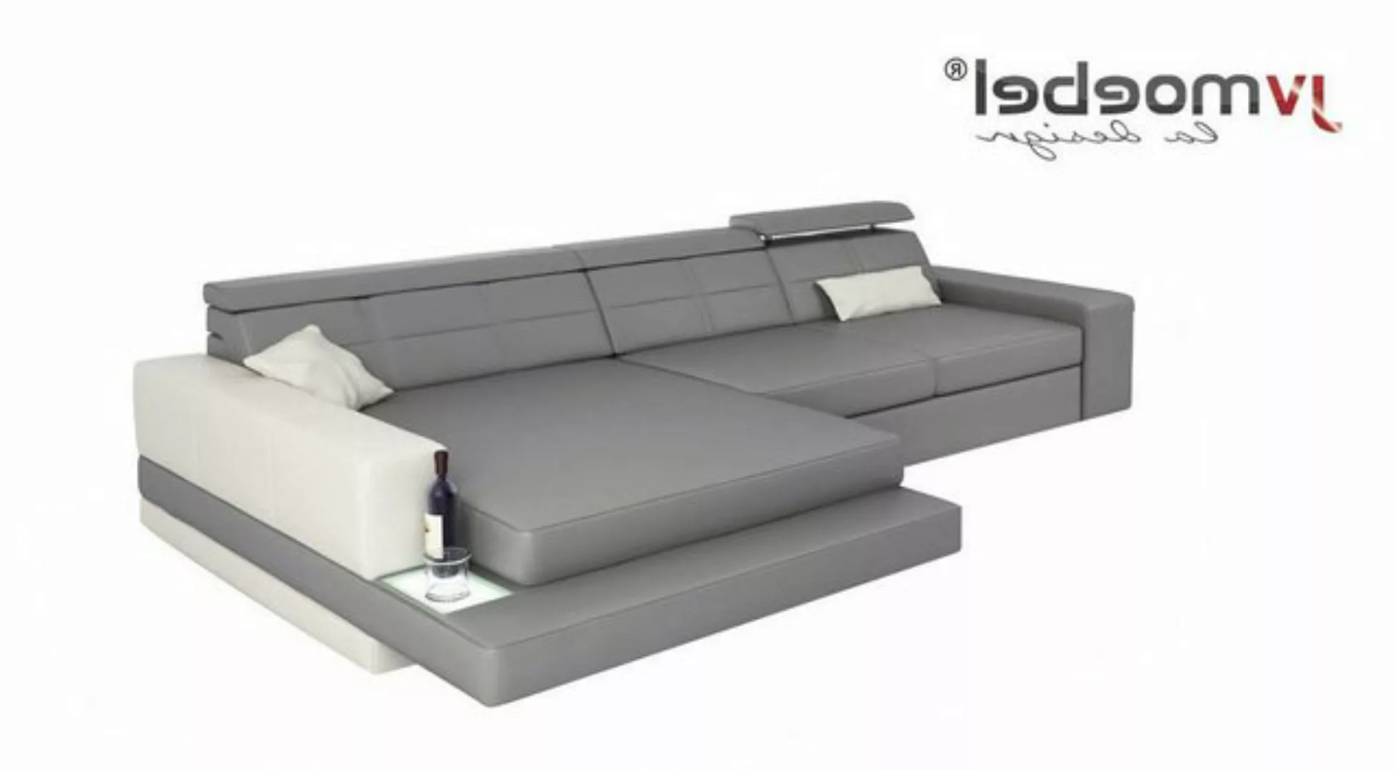 Xlmoebel Ecksofa Großes Ledersofa in modernem Design in L-Form für Wohnzimm günstig online kaufen