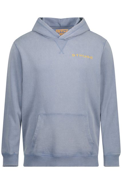 STHUGE Sweatshirt STHUGE Hoodie Langarm acid washed Kapuze bis 8 XL günstig online kaufen