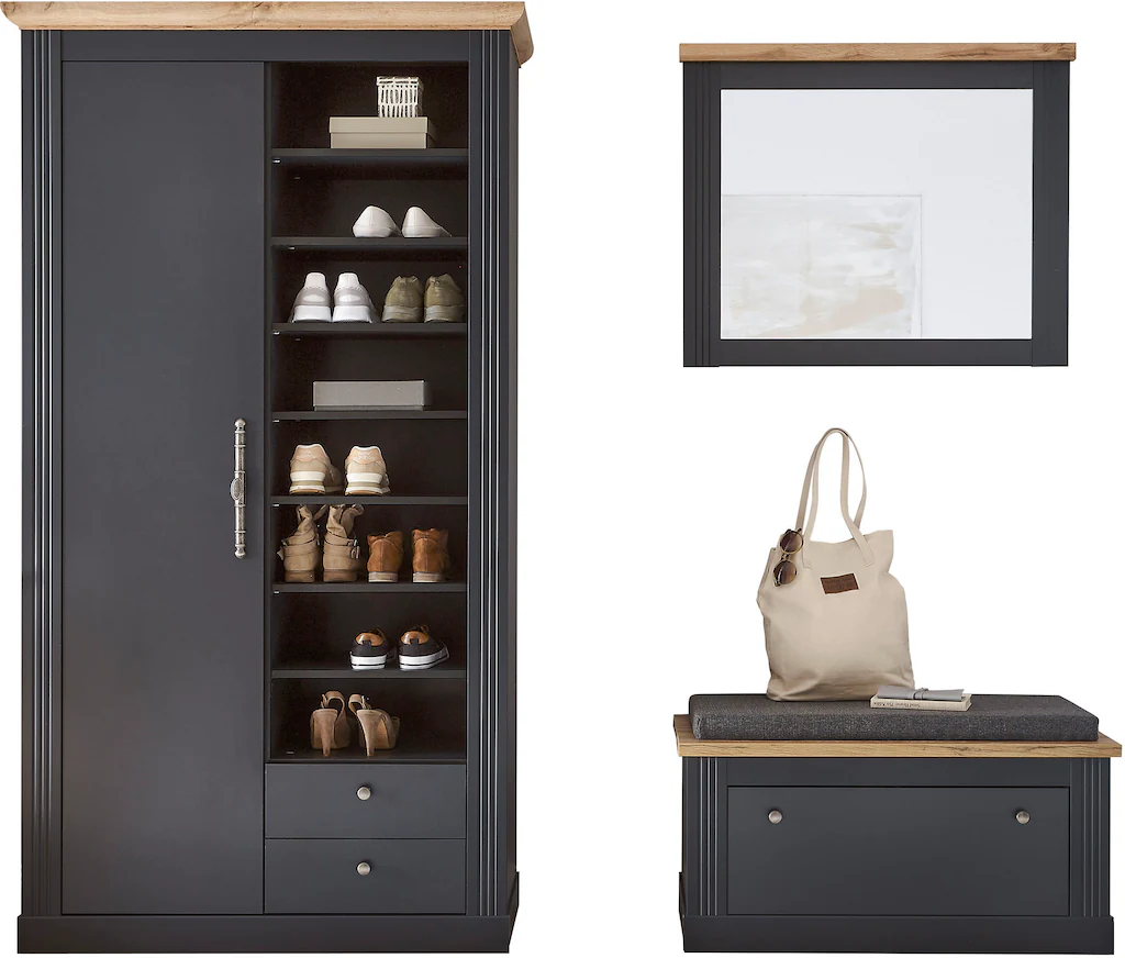 Home affaire Garderoben-Set "WESTMINSTER BESTSELLER", (3 St., Schuhbank, Sp günstig online kaufen