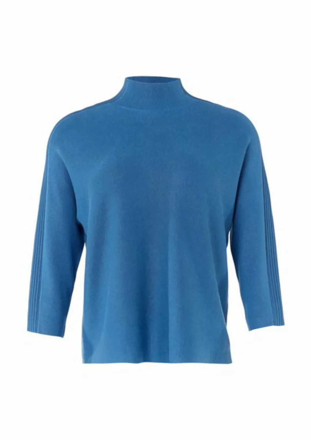 Comma 3/4 Arm-Pullover Feiner Strickpullover mit Turtleneck Rippblende günstig online kaufen