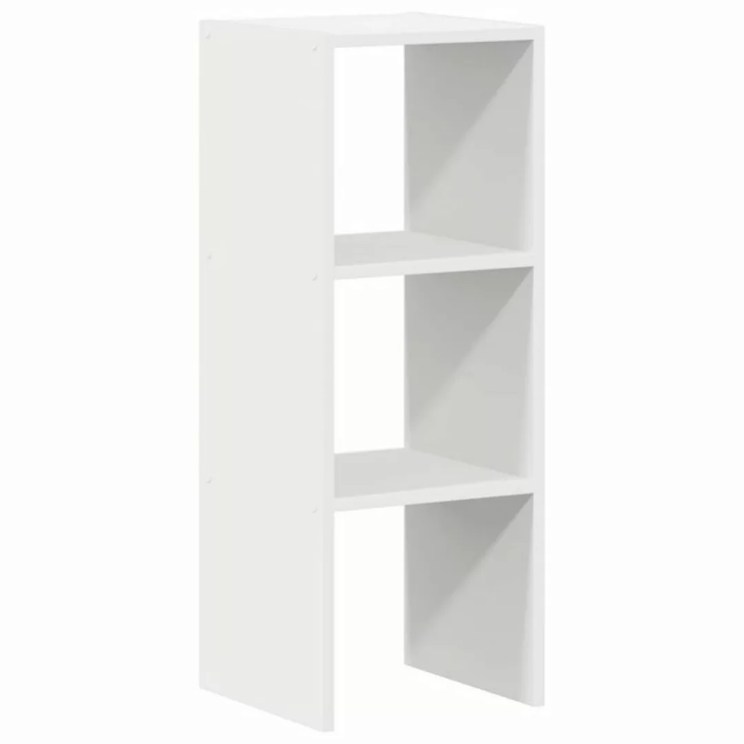 vidaXL Aktenschrank Bücherregal Stapelbar Weiß 30x30x80 cm Holzwerkstoff günstig online kaufen