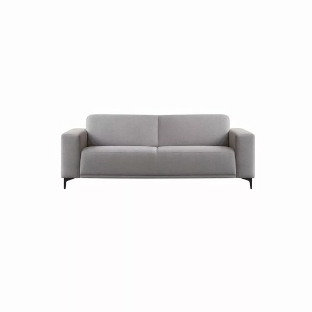 Tikamoon Sofa Lars 3-Sitzer-Sofa mit grauem Stoffbezug günstig online kaufen