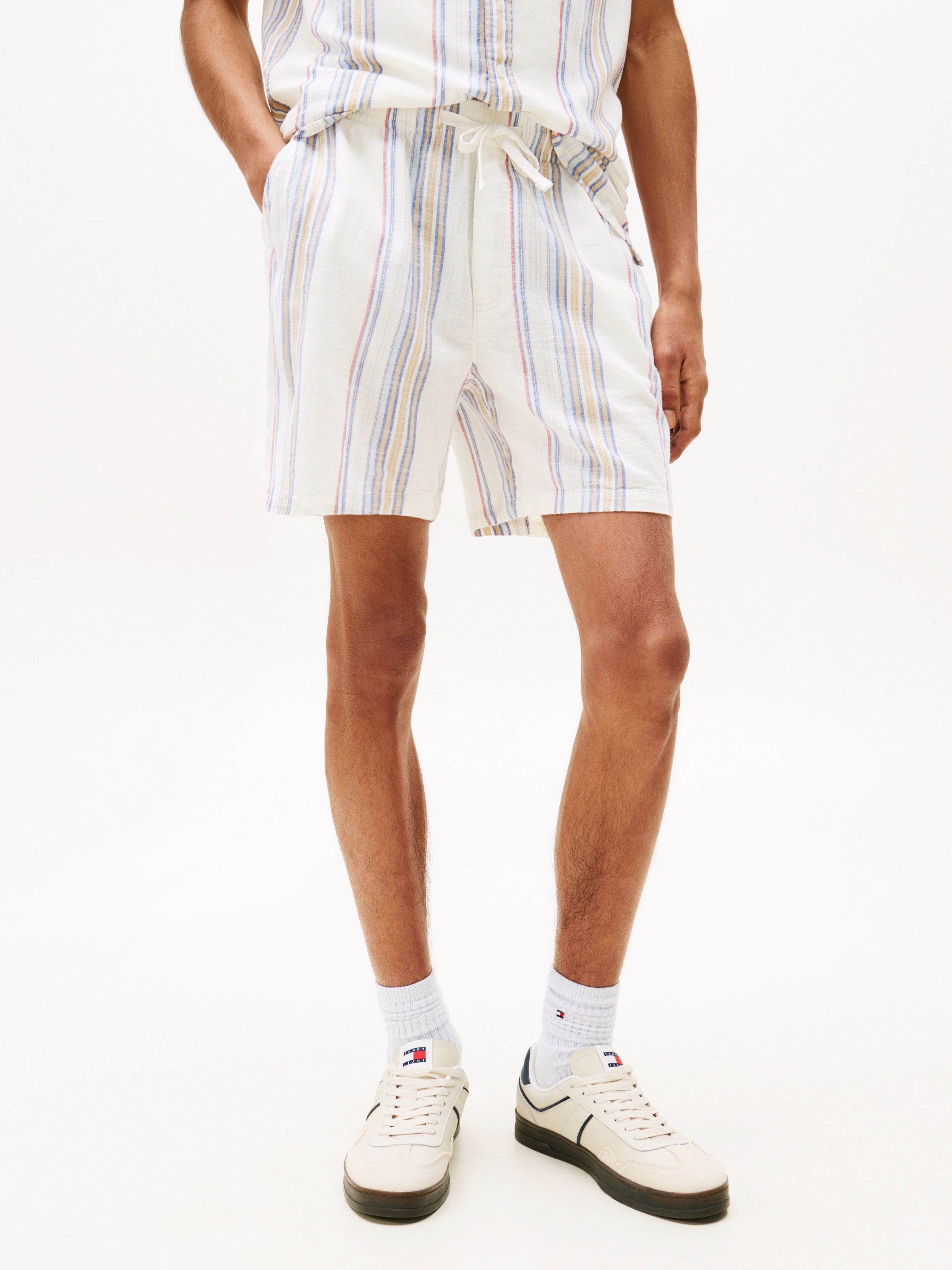 Tommy Jeans Shorts "TJM SLUB STR BEACH SHORT EXT", modisch gestreift günstig online kaufen