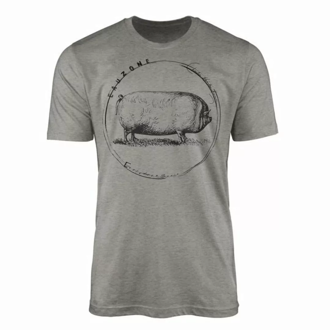 Sinus Art T-Shirt Evolution Herren T-Shirt Schwein günstig online kaufen