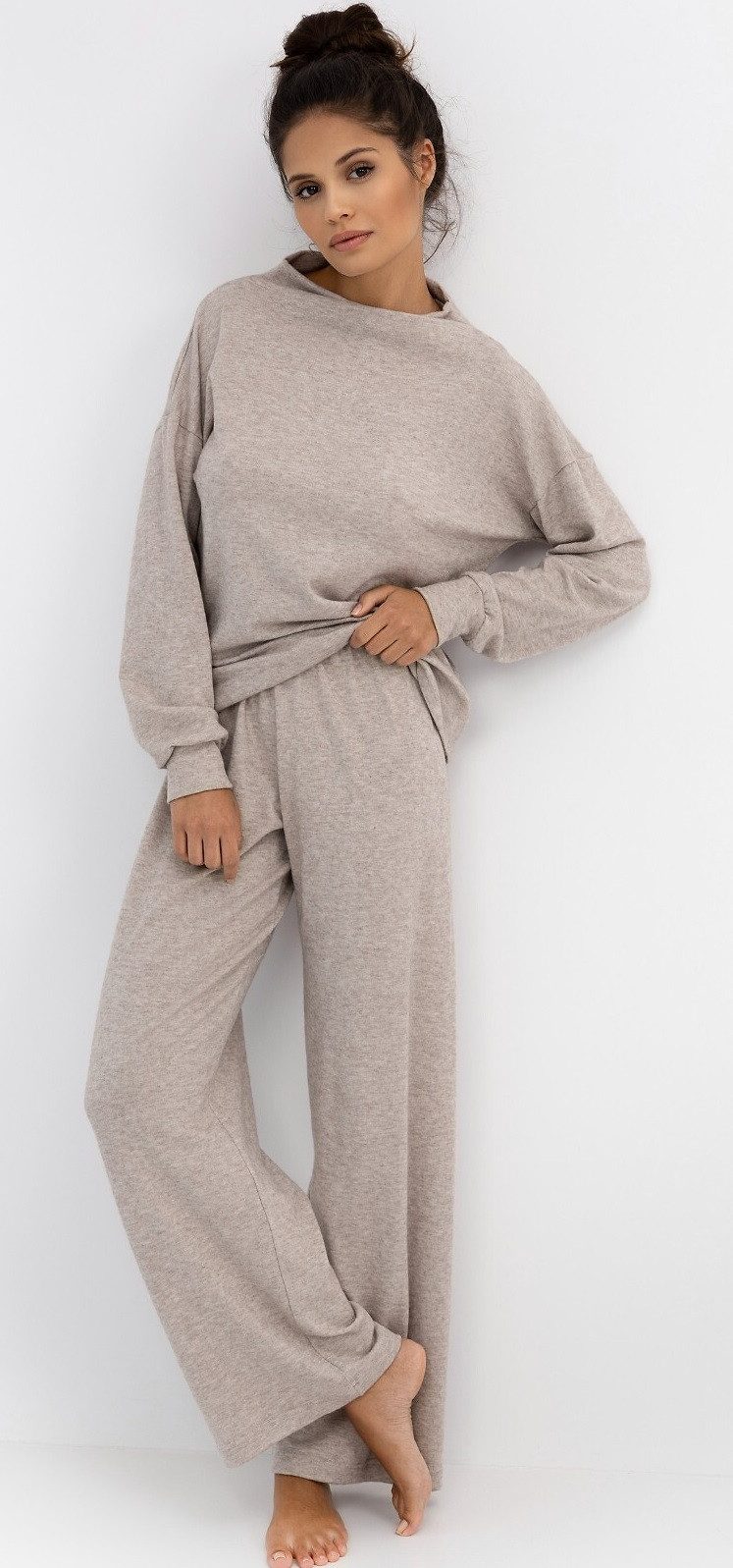 Sensis Pyjama Homewear-Set, lockerer Schnitt, unifarben günstig online kaufen