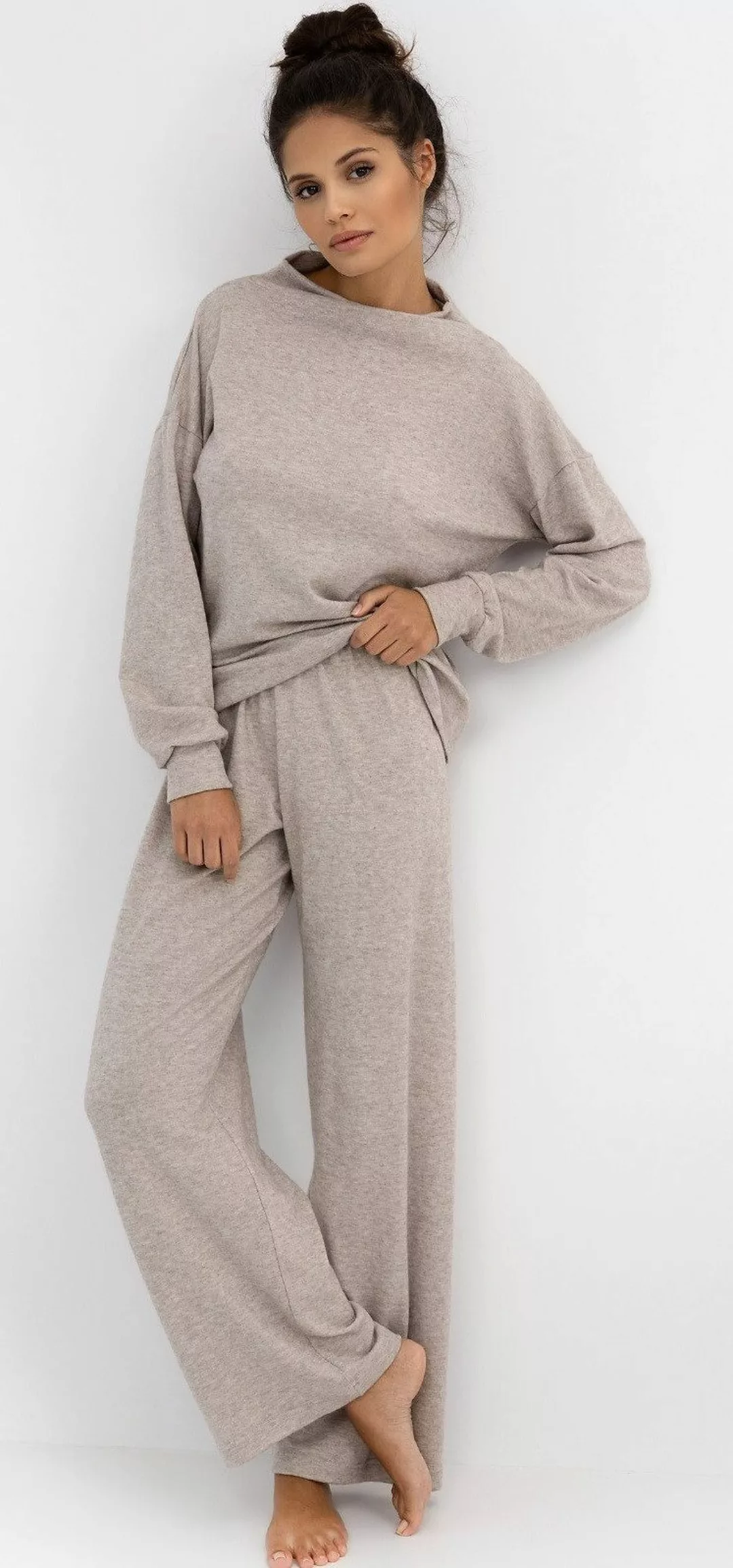 Sensis Pyjama Homewear-Set, lockerer Schnitt, unifarben günstig online kaufen