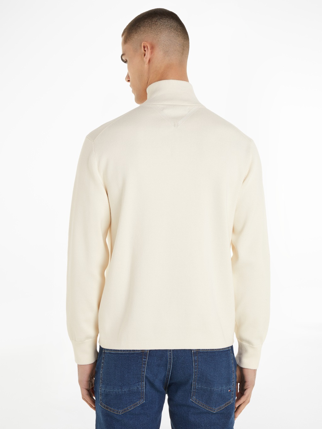 Tommy Hilfiger Rollkragenpullover GLOBAL STRIPE ZIP MOCK günstig online kaufen