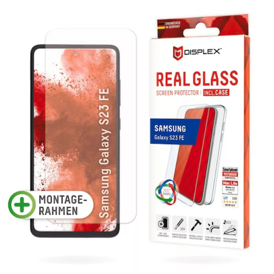 Displex Displayschutzglas »Real Glass + Case Set«, für Samsung Galaxy S23 F günstig online kaufen