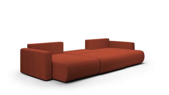 Fun Möbel Wohnlandschaft Sofa mit Schlaffunktion CHAIRA Stoff Curio, in U-F günstig online kaufen