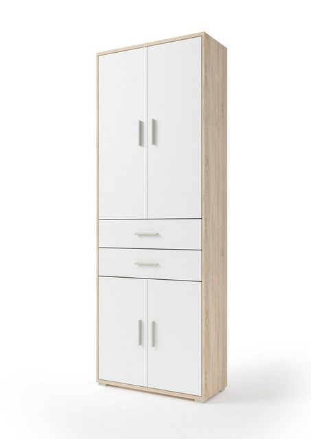 PREISBRECHER Aktenschrank Clermont (BxHxT: 79,1x221,2x35 cm) in Sonoma/Eich günstig online kaufen