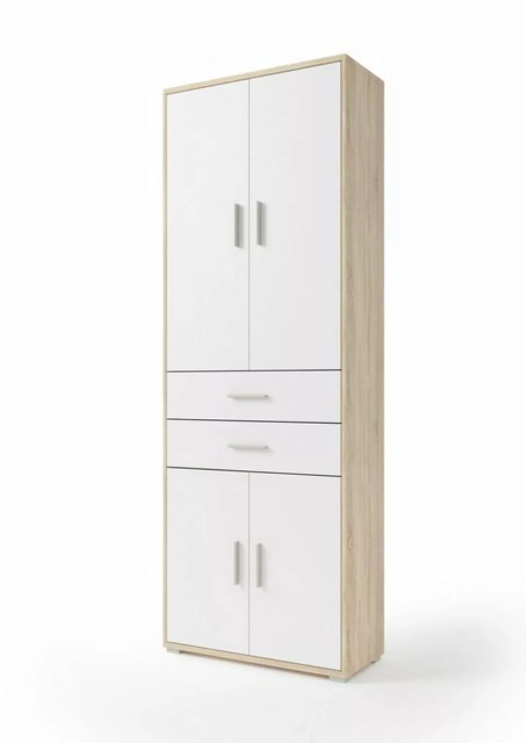 PREISBRECHER Aktenschrank Clermont (BxHxT: 79,1x221,2x35 cm) in Sonoma/Eich günstig online kaufen