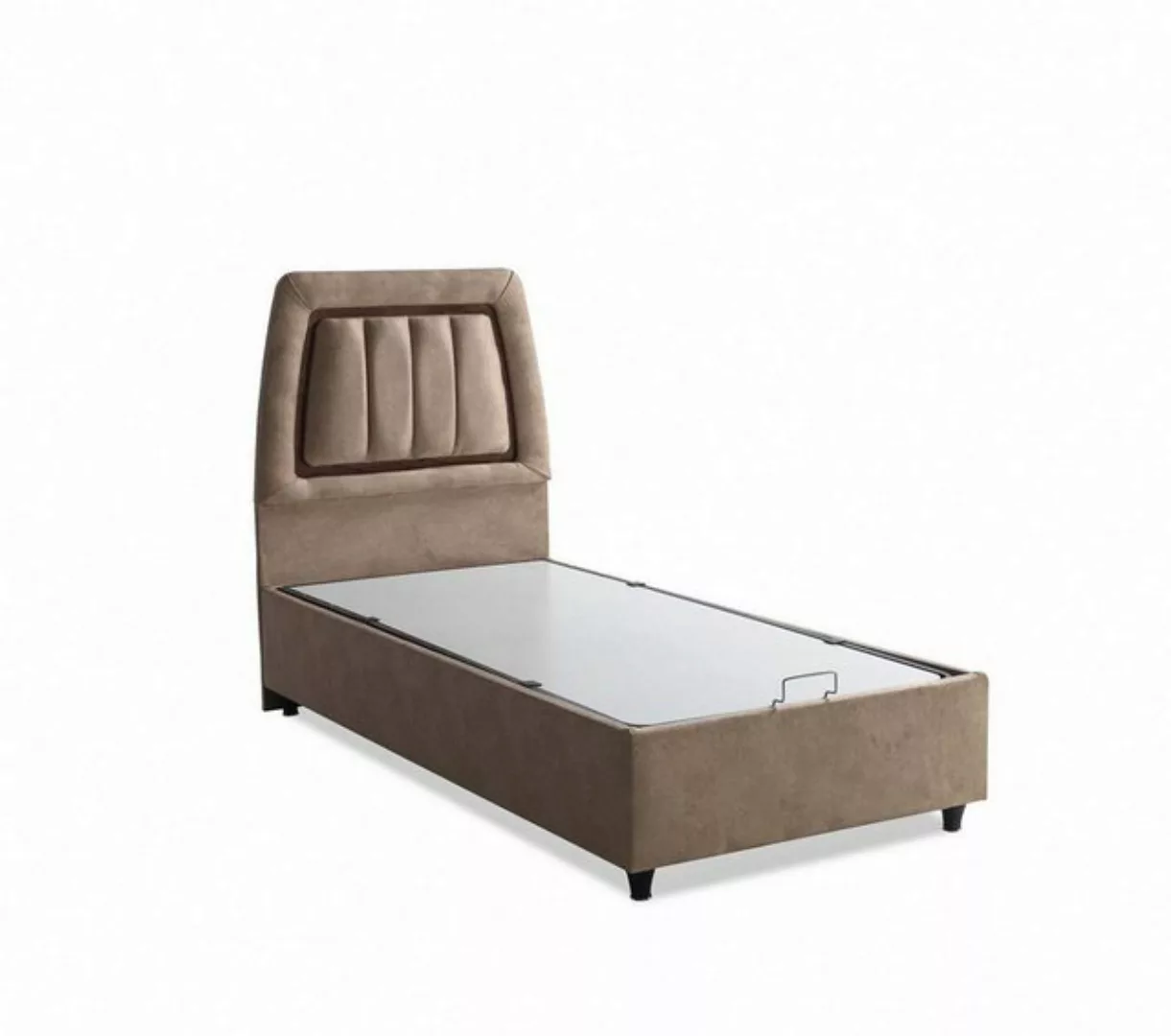 JVmoebel Bett Bett Design Betten Luxus Beige Polster Schlafzimmer Möbel Mod günstig online kaufen