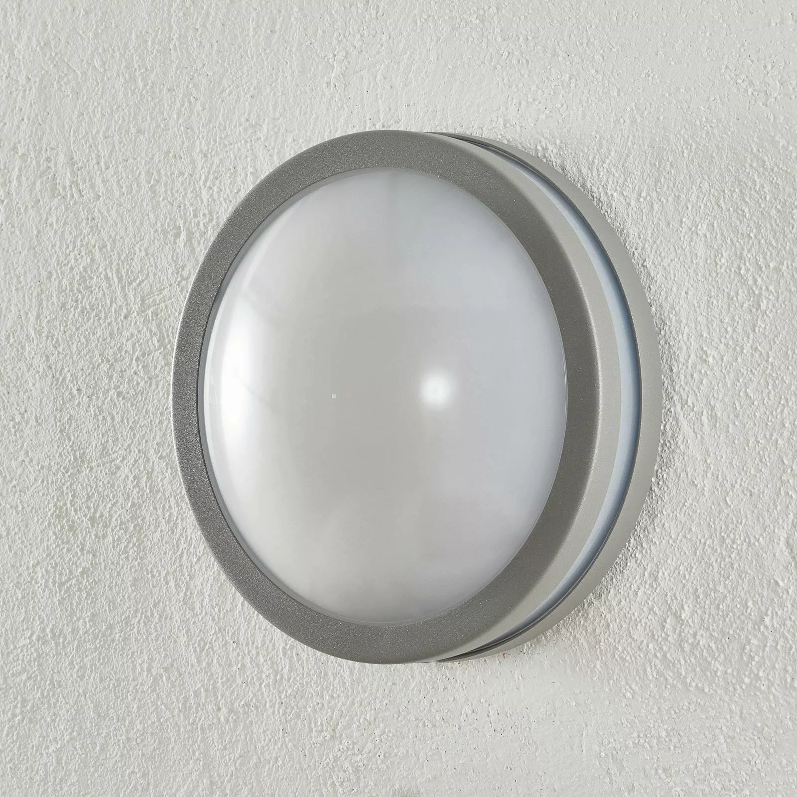 EGLO connect Locana-C LED-Außenwandlampe silber günstig online kaufen