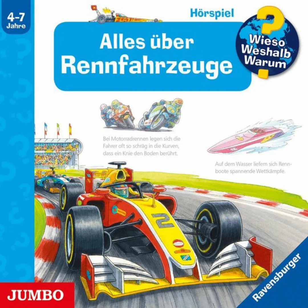 JUMBO Verlag Hörspiel Wieso? Weshalb? Warum? Alles über Rennfahrzeuge günstig online kaufen
