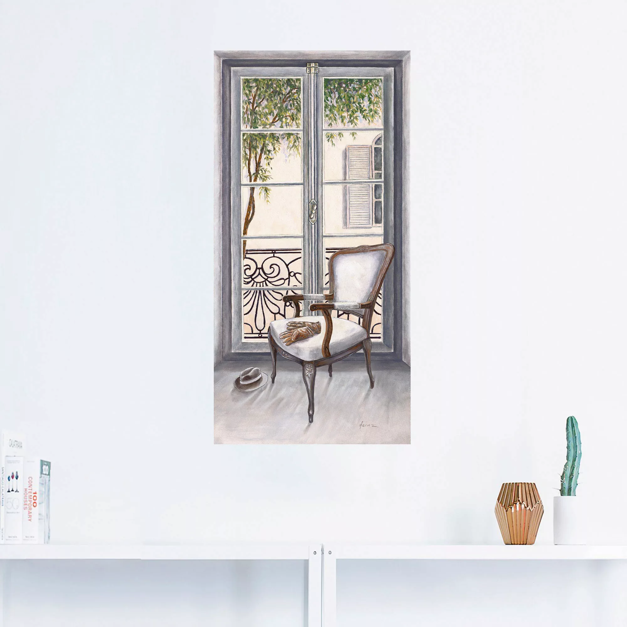Artland Wandbild "Sessel vor einem Fenster", Innenarchitektur, (1 St.) günstig online kaufen