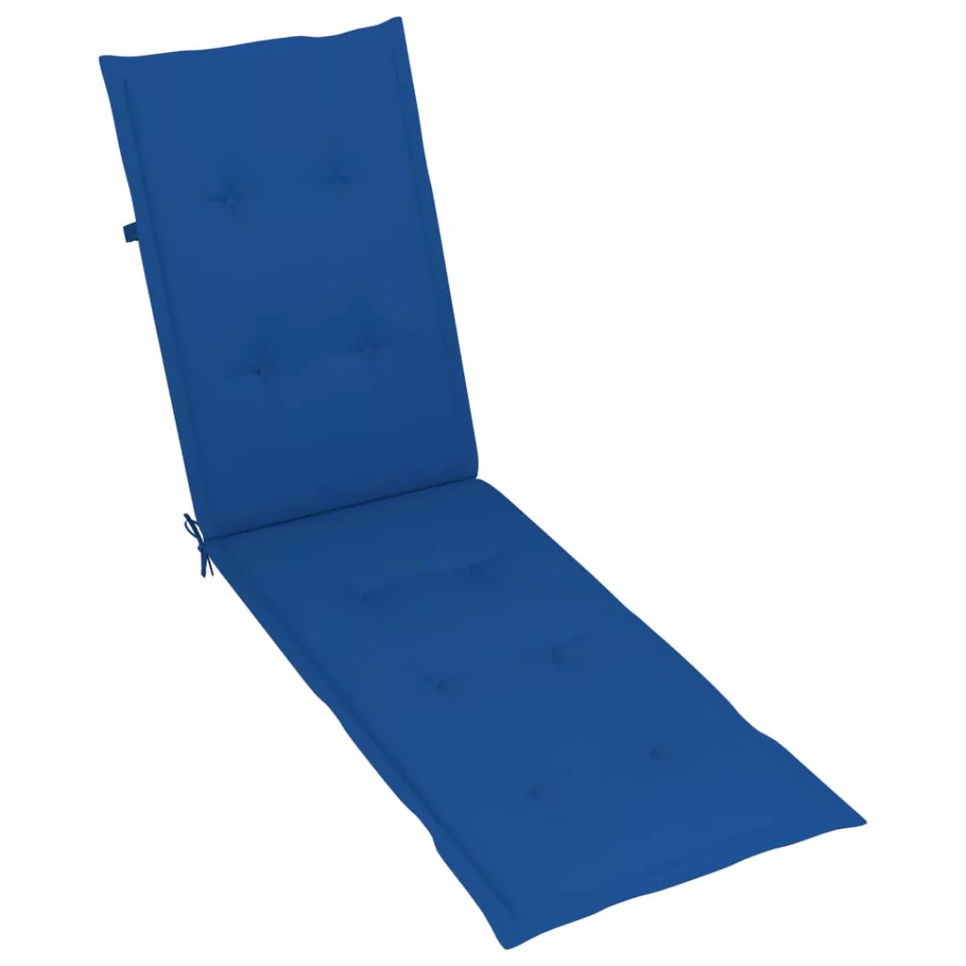 Liegestuhl-auflage Königsblau (75+105)x50x4 Cm günstig online kaufen
