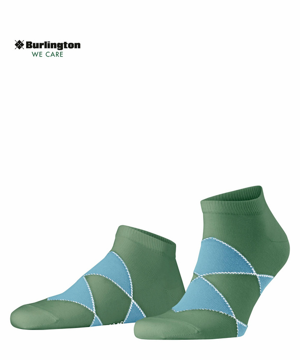 Burlington Kingston Herren Socken, 40-46, Grün, Raute, Baumwolle, 21943-774 günstig online kaufen