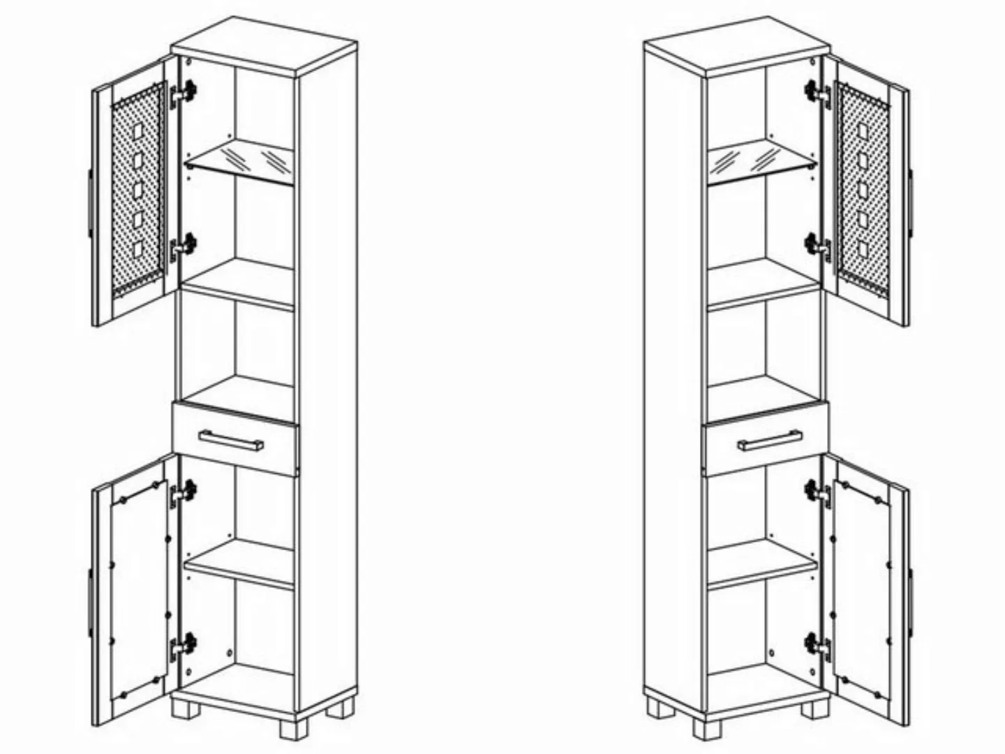 BEGA BBK Unterschrank 38 x 88 x 30 cm (B/H/T) günstig online kaufen