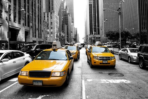 Papermoon Fototapete »New Yorker Taxis« günstig online kaufen