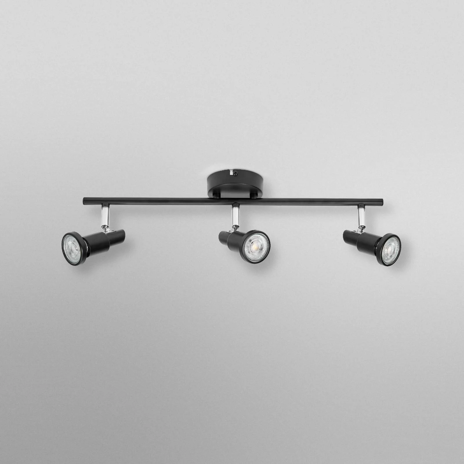 OSRAM Deckenstrahler, schwarz 3-flg. Metall GU10-LED 927 dim günstig online kaufen