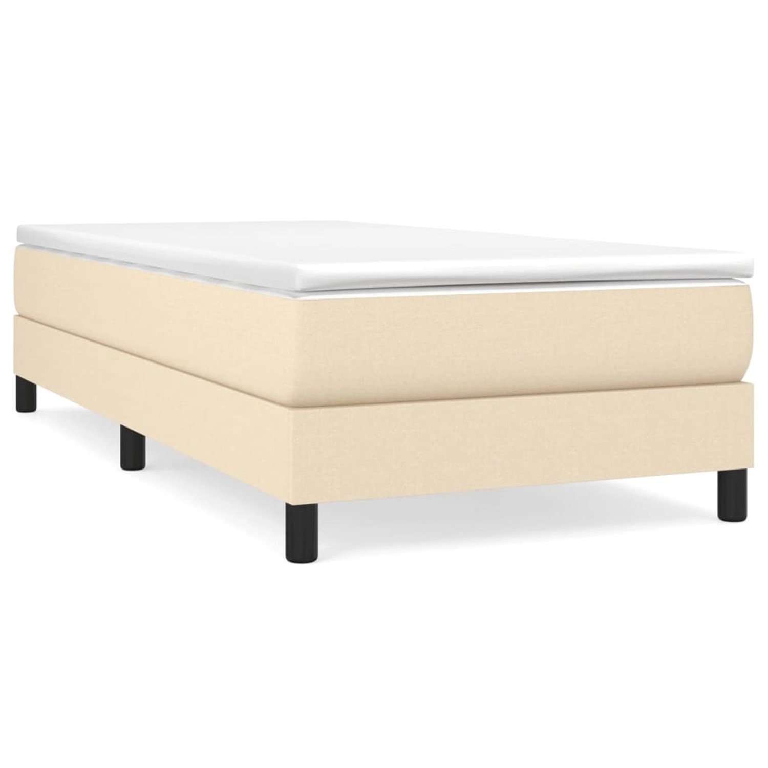 vidaXL Boxspringbett Creme 100x200 cm Stoff1350756 günstig online kaufen