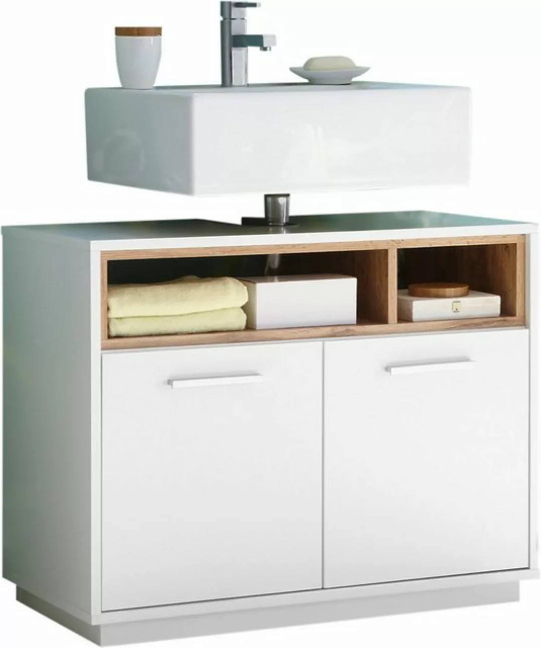 freiraum Waschbeckenunterschrank Milano 80 x 63 x 40 cm (B/H/T) günstig online kaufen