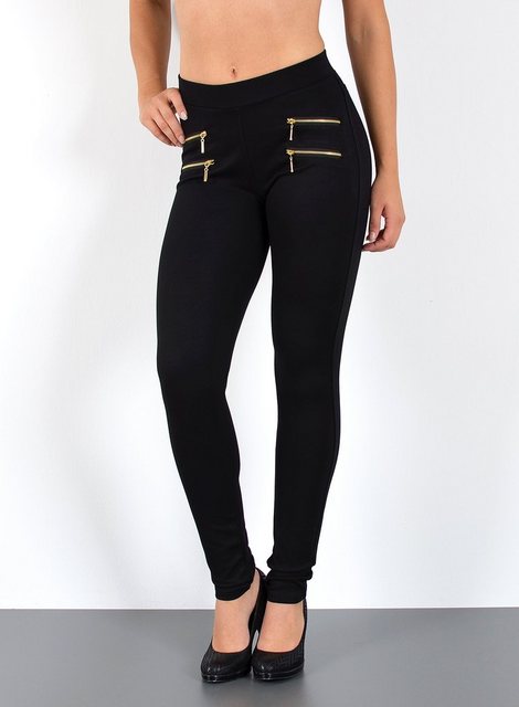 ESRA Stretch-Hose J189 Damen High Waist Skinny Hose mit elastischem Bund, b günstig online kaufen