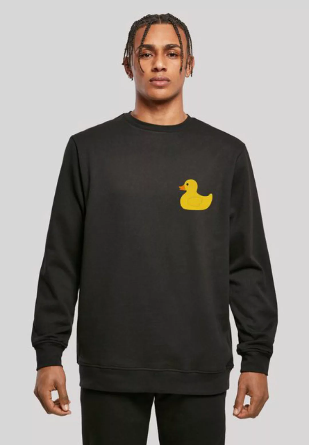 F4NT4STIC Kapuzenpullover Yellow Rubber Duck CREWNECK Print günstig online kaufen