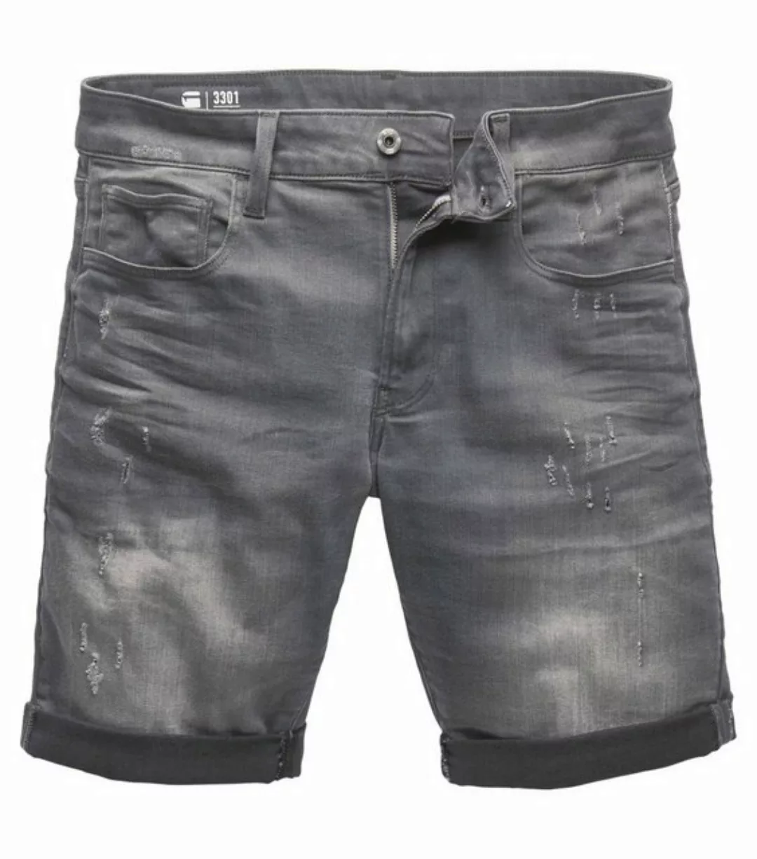G-star 3301 Slim 1/2 Jeans-shorts 30 Light Aged Destroy günstig online kaufen