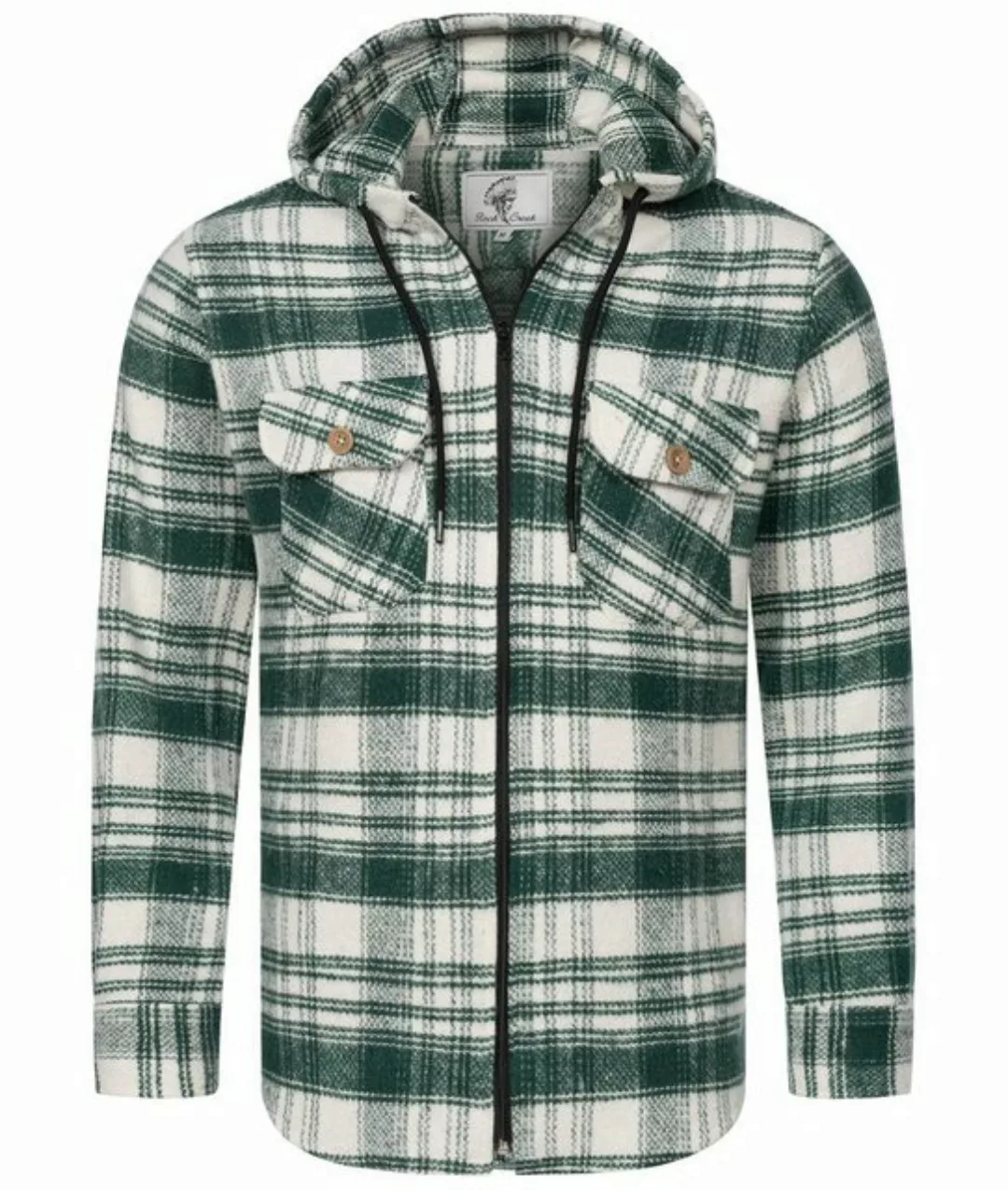 Rock Creek Flanellhemd Herren Hemd Flanellhemd mit Kapuze H-335 günstig online kaufen