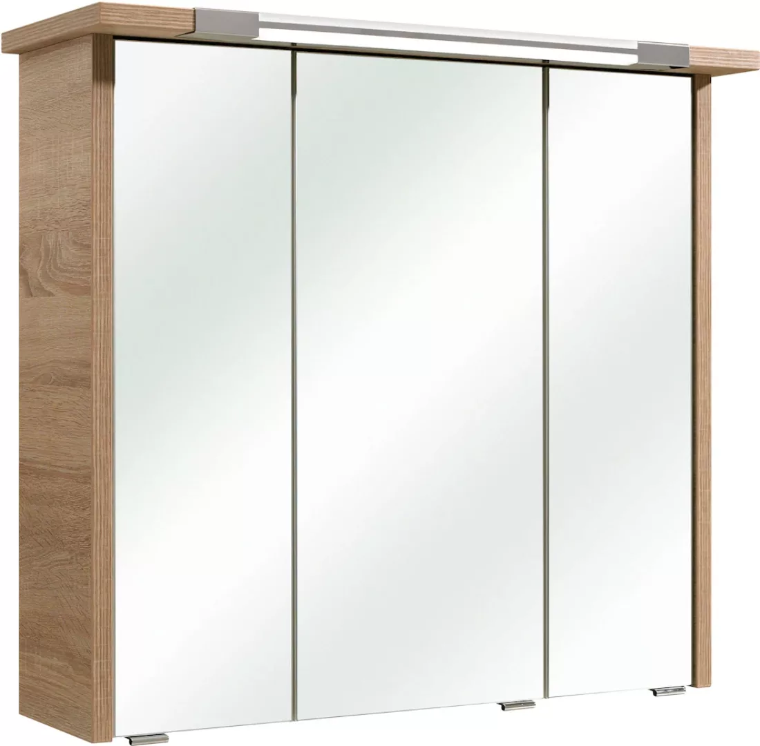 Saphir Spiegelschrank "Quickset 382 Badschrank, 3 Spiegeltüren, 6 Einlegebö günstig online kaufen