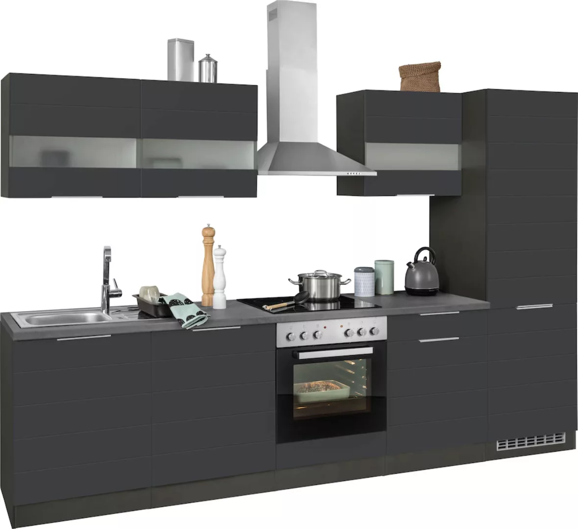 KOCHSTATION Küchenzeile "KS-Luhe", 300 cm breit, wahlweise mit oder ohne E- günstig online kaufen