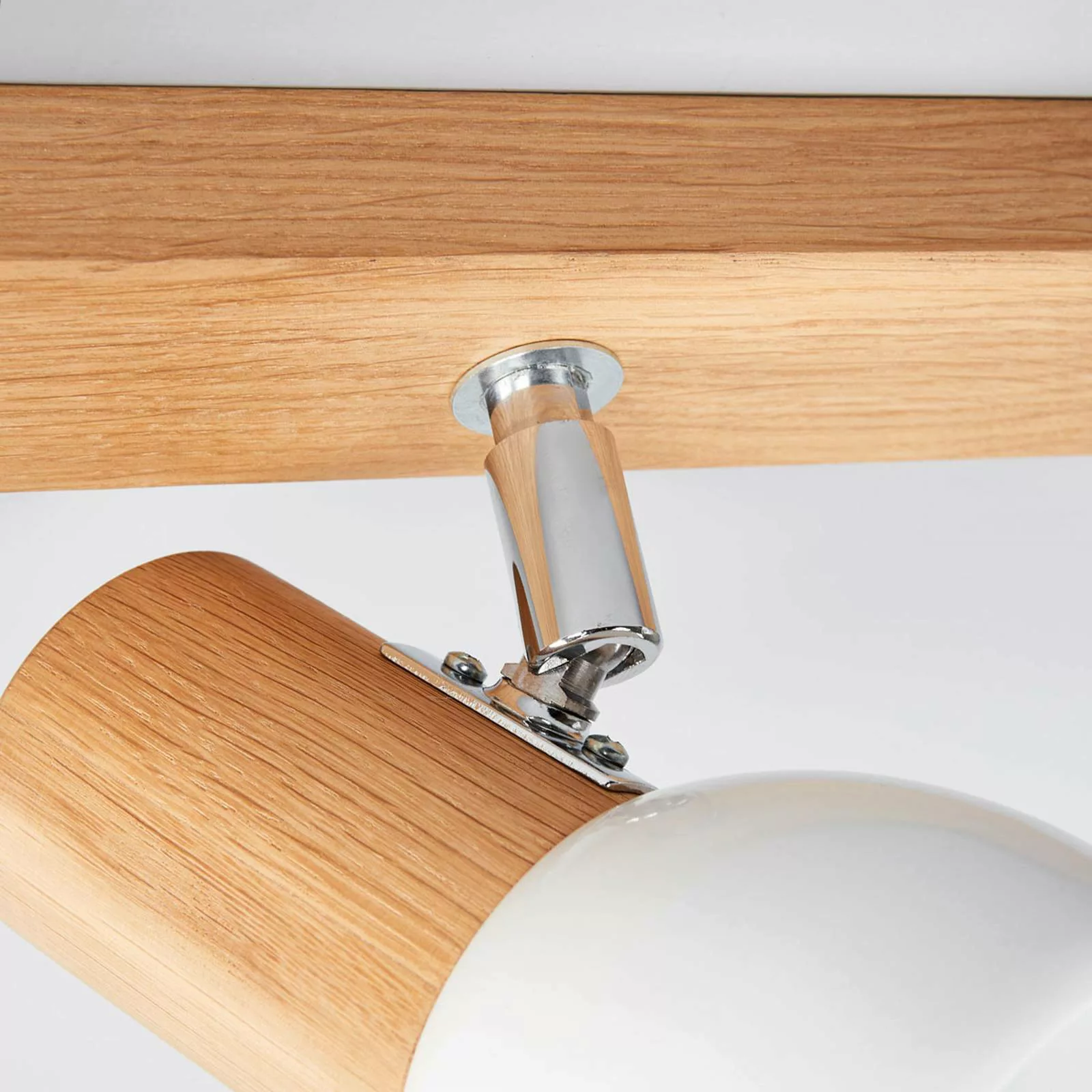Svenda - dreiflammige Holz-Deckenlampe günstig online kaufen