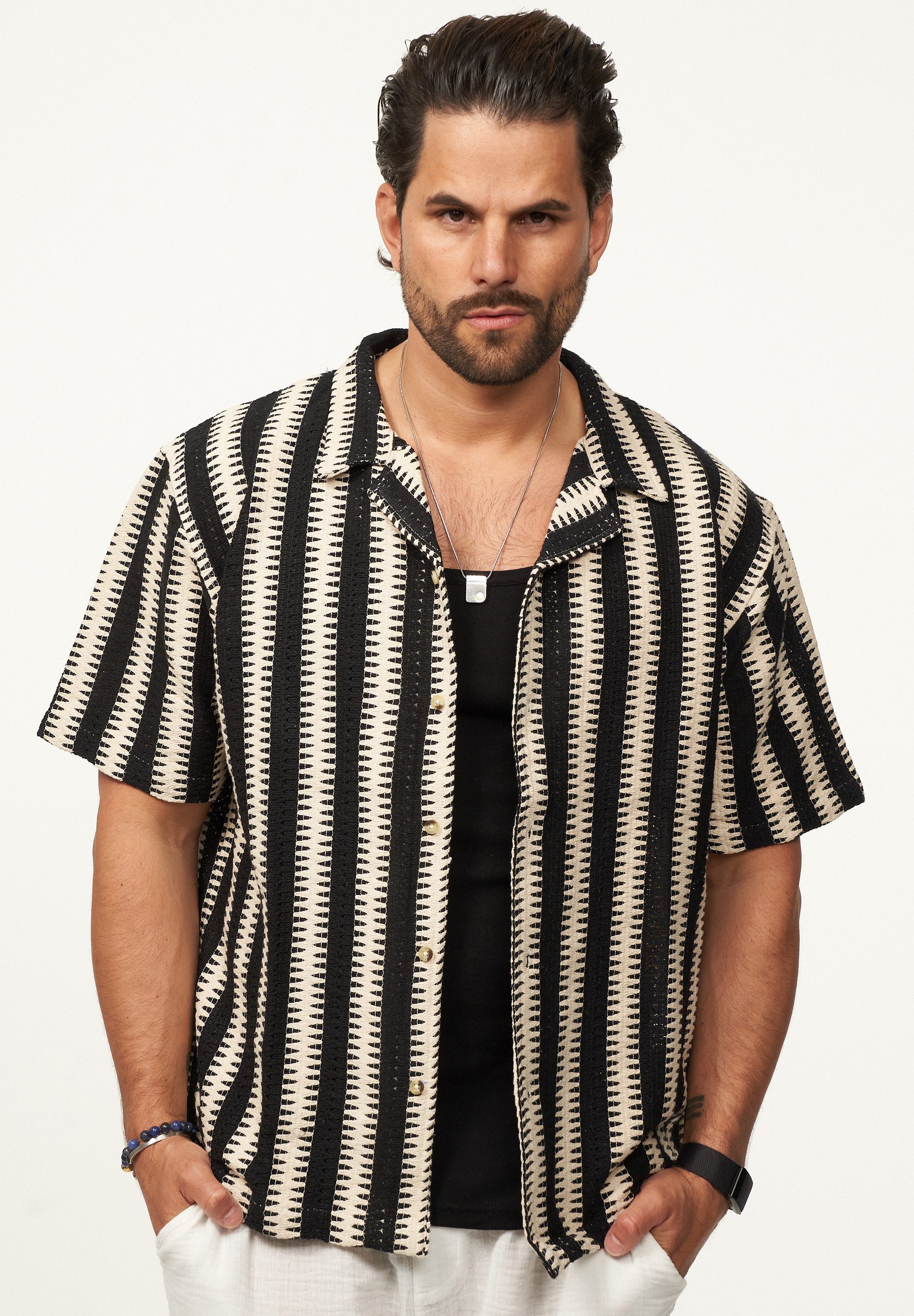 SOULSTAR Kurzarmhemd im Vintage Summer-Look Herren günstig online kaufen