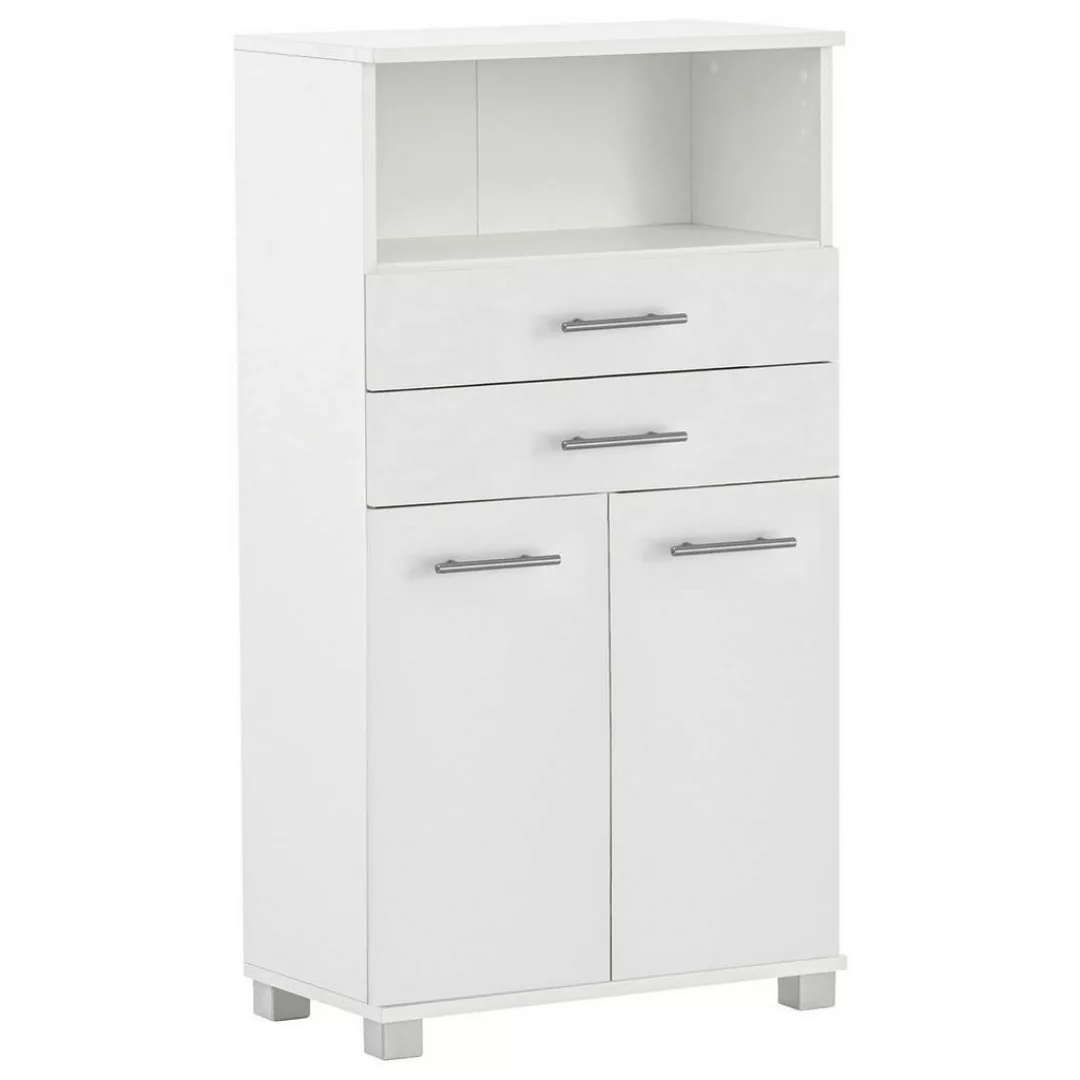 Highboard Emmi weiß matt B/H/T: ca. 59,8x110,5x32,6 cm günstig online kaufen