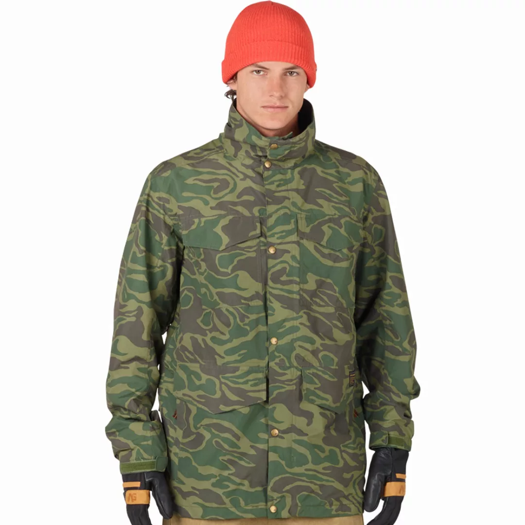 Analog Tollgate Jacket Herren-Snowboardjacke Rifle Green/Noodle Camo günstig online kaufen