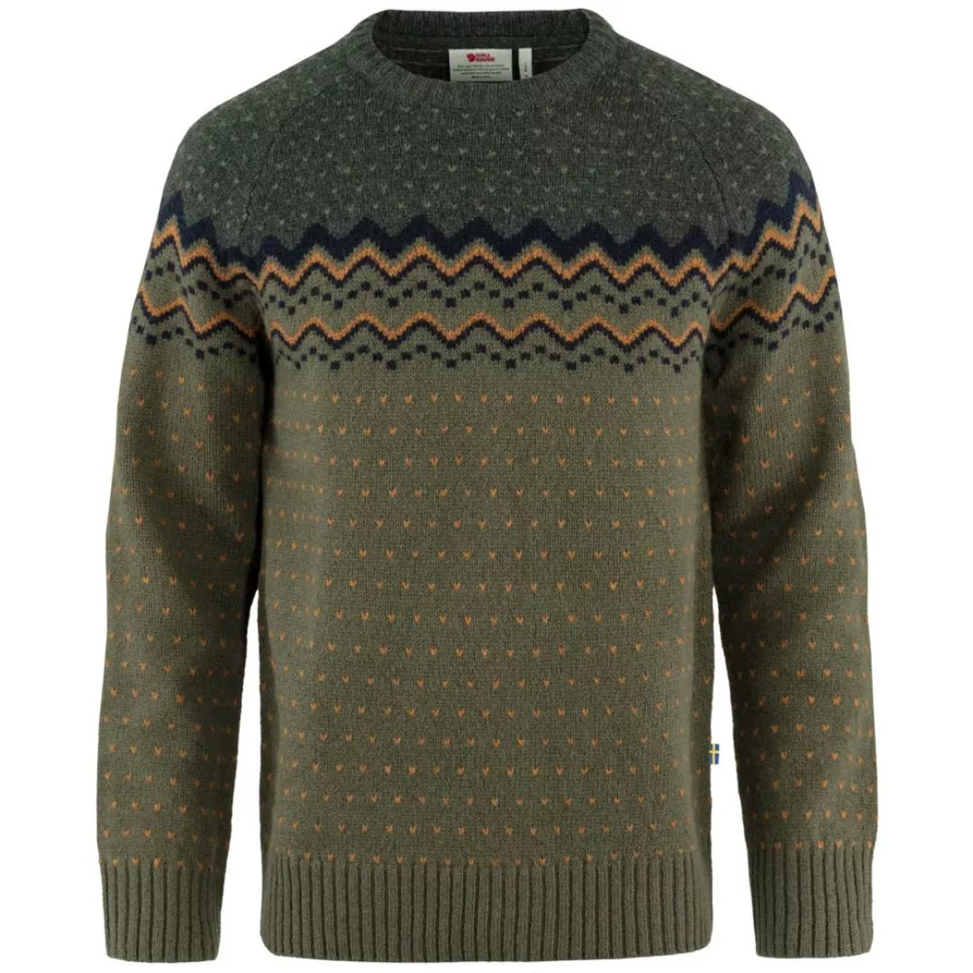 Fjaellraeven Oevik Knit Sweater Dark Navy/Terracotta Brown günstig online kaufen