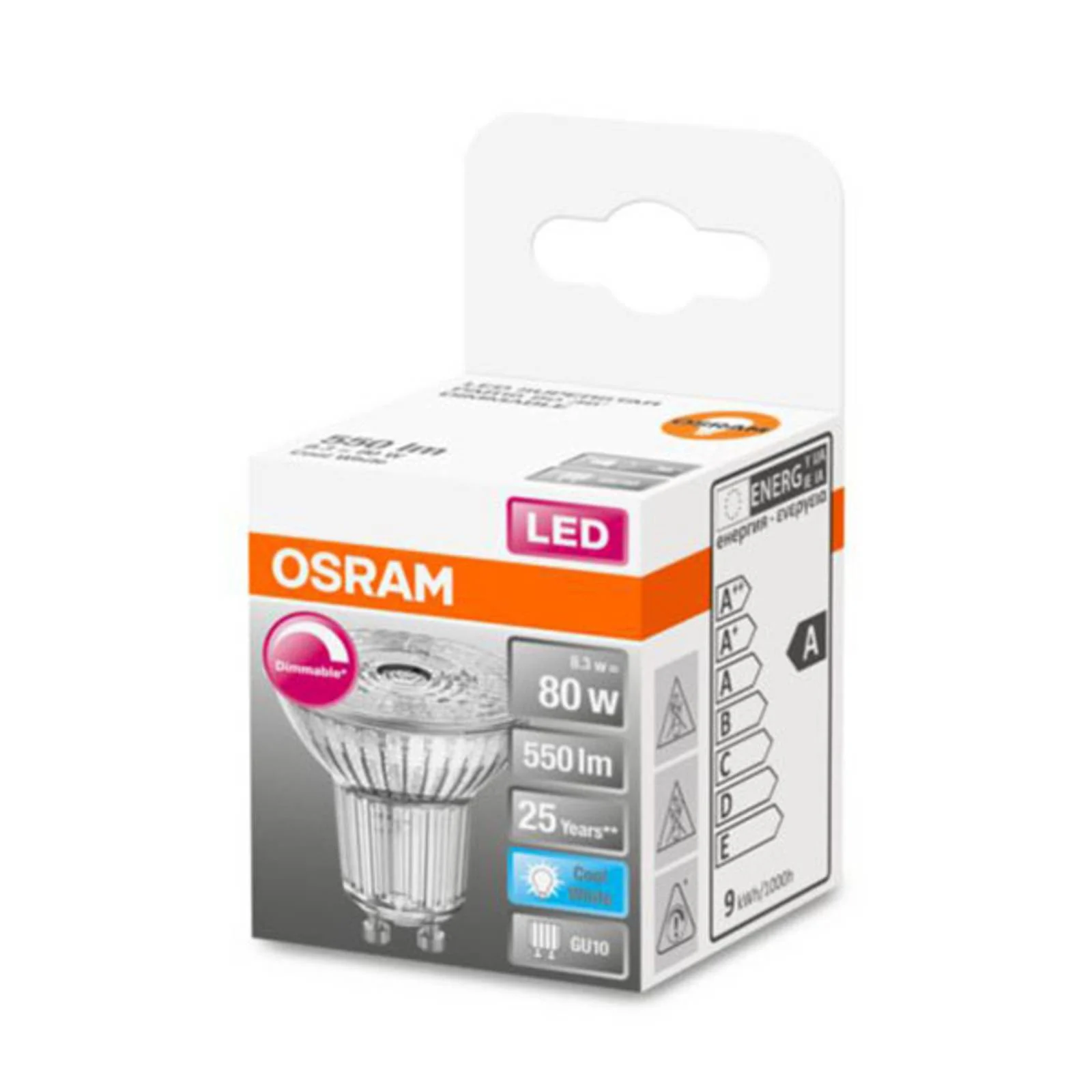 OSRAM LED-Glas-Reflektor GU10 8,3W 940 36° dimmbar günstig online kaufen