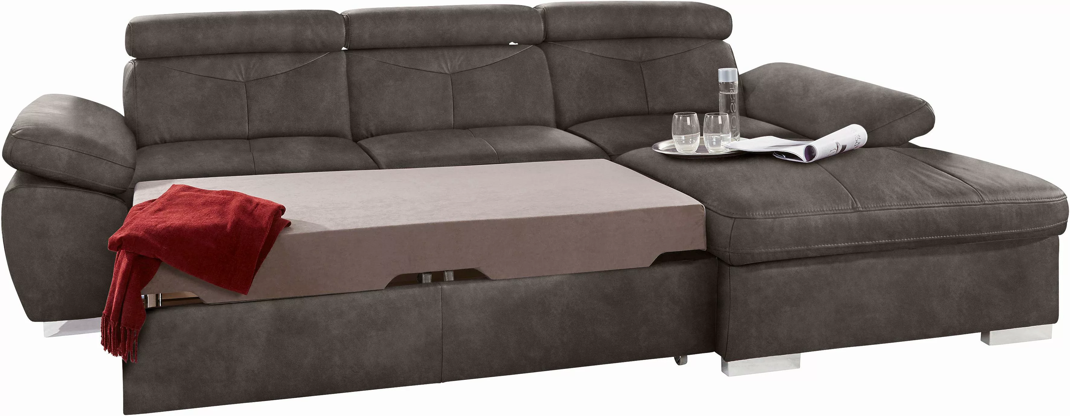 exxpo - sofa fashion Ecksofa »Spring, super bequem und komfortabel mit Armt günstig online kaufen