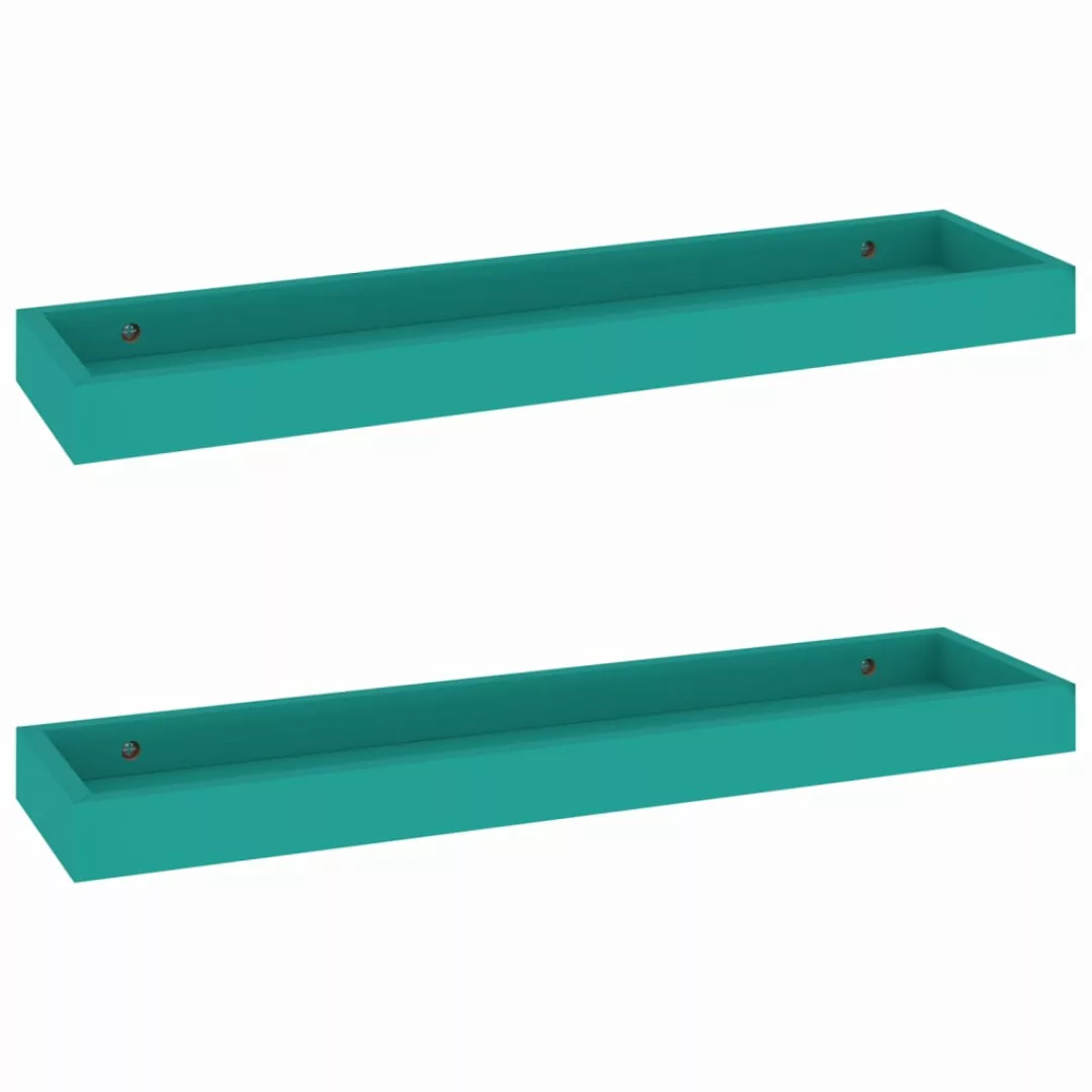 2 Stk. Wandregale Loggia 60x15x4 Cm Mdf Blau günstig online kaufen