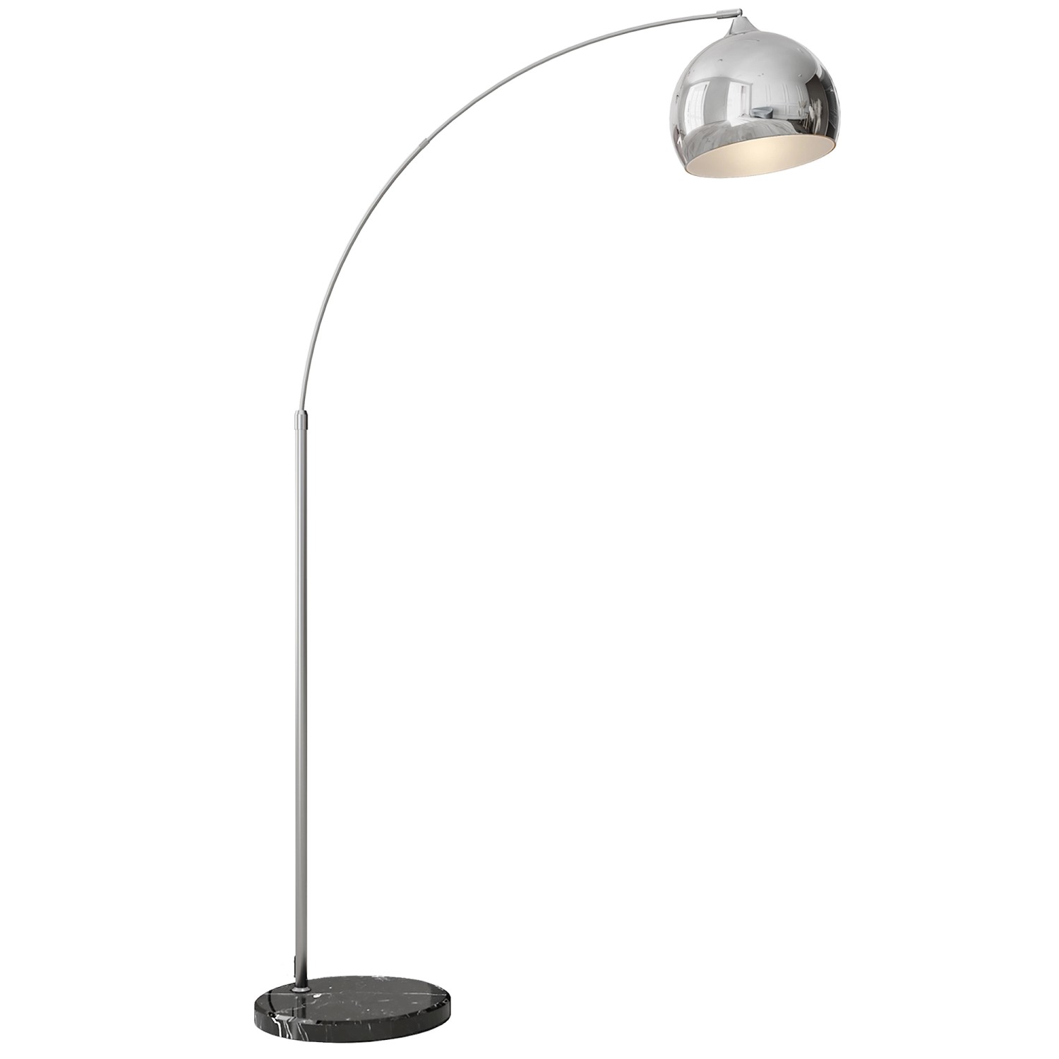 HOMCOM Stehlampe Höhenverstellbar exkl. Leuchtmittel  40W mit E27 Sockel Si günstig online kaufen