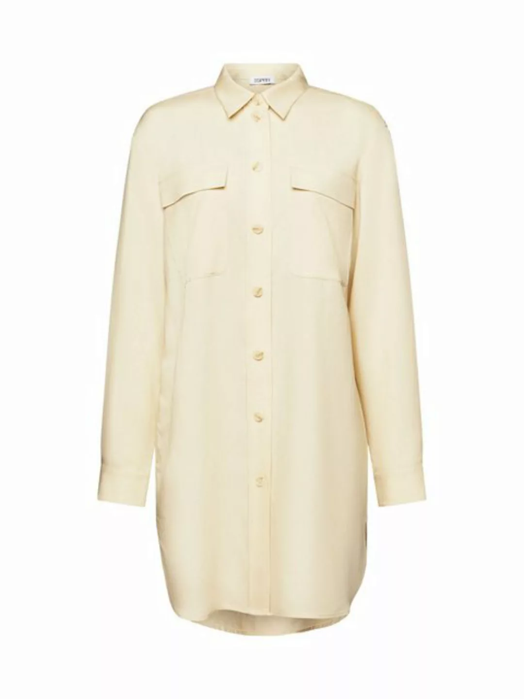 Esprit Langarmbluse Button-Down-Hemd im Oversize-Look günstig online kaufen