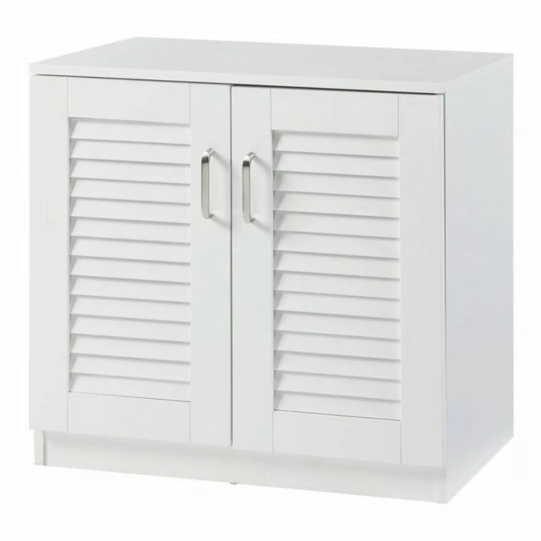 en.casa Schuhschrank »Løten« Schrank mit drei Ablagen 63x36x62cm Weiß günstig online kaufen