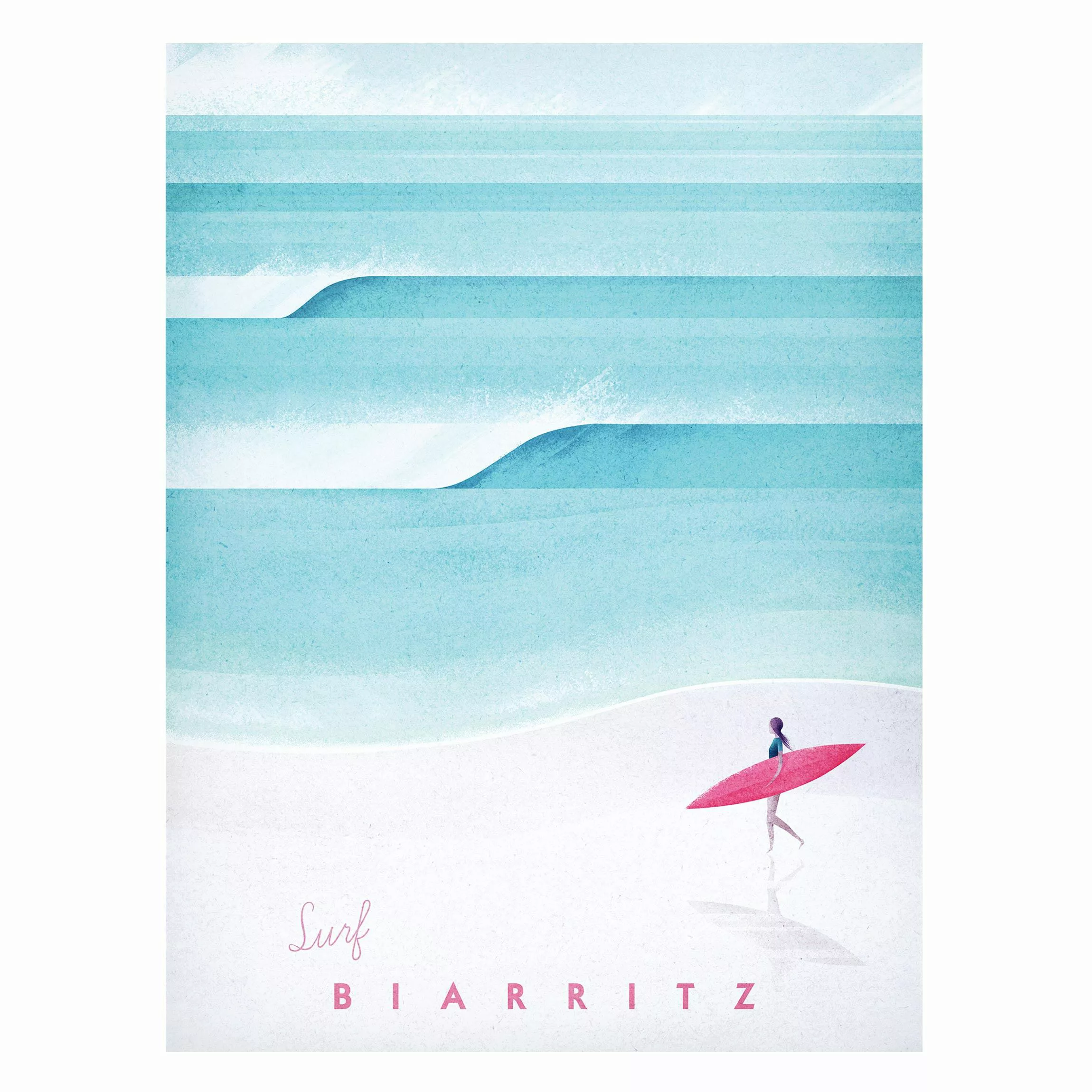 Magnettafel Strand - Hochformat 3:4 Reiseposter - Biarritz günstig online kaufen