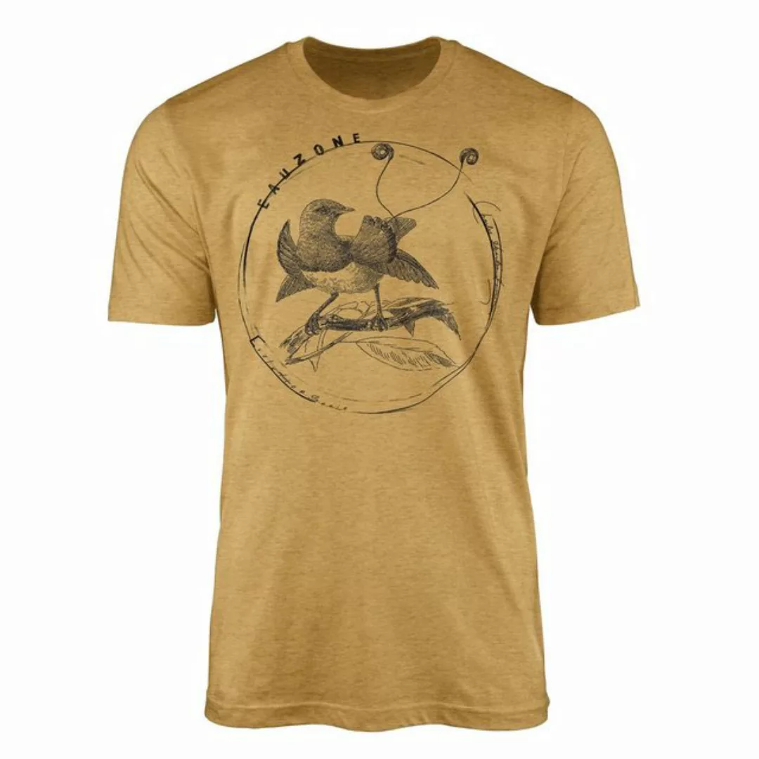 Sinus Art T-Shirt Evolution Herren T-Shirt Paradiesvogel günstig online kaufen