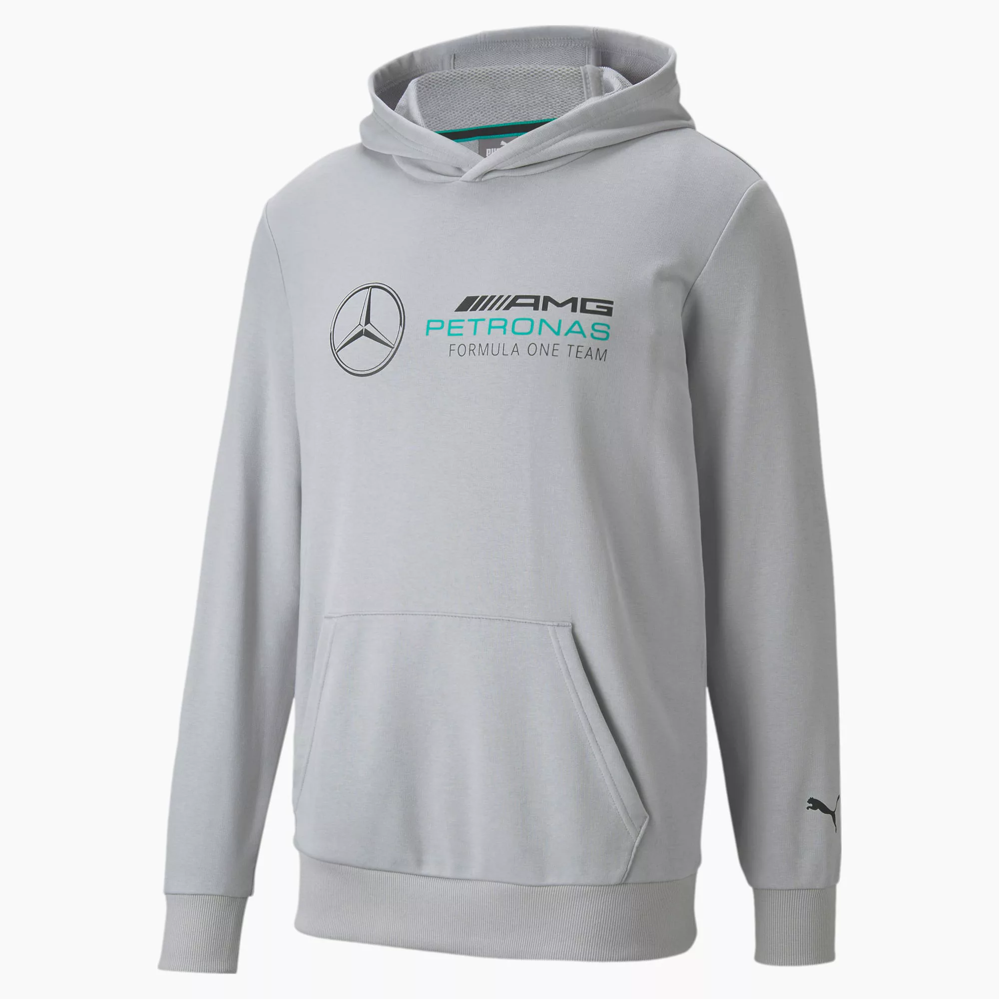 PUMA Mercedes F1 Essentials Herren-Hoodie | Mit Aucun | Silber | Größe: XS günstig online kaufen