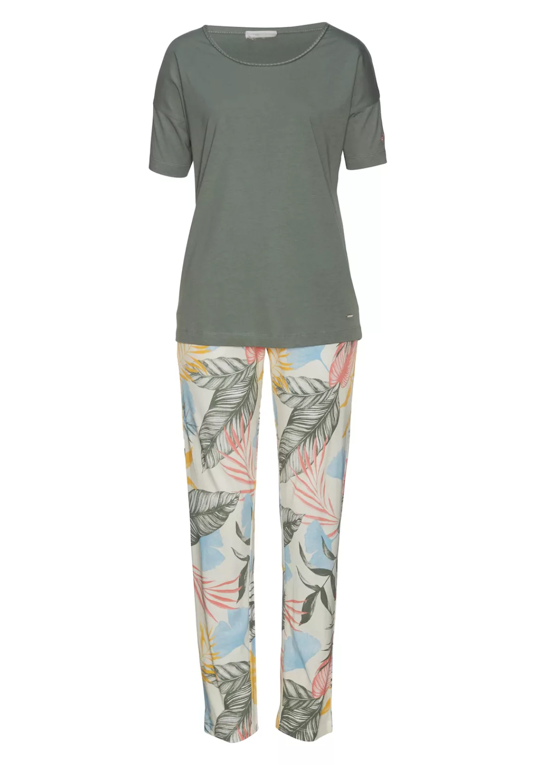 Vivance Dreams Pyjama, (2 tlg.), mit floralem Druck günstig online kaufen