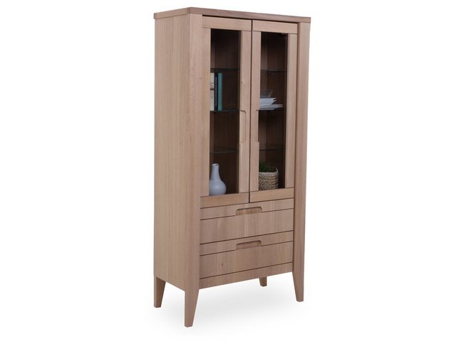 SANSIBAR Living Vitrine Vitrine SANSIBAR DORNUM BHT 86x193x43 cm braun Glas günstig online kaufen