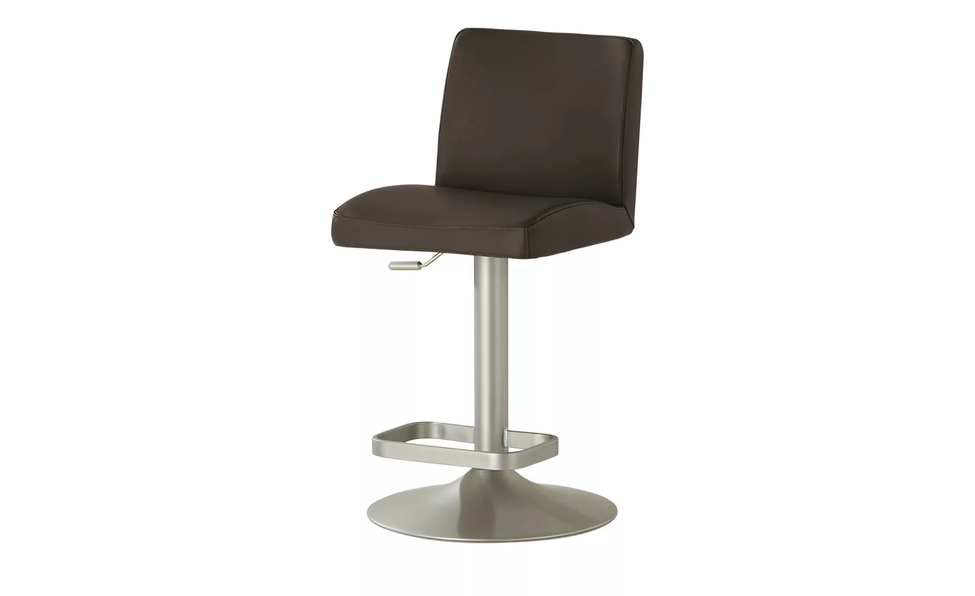 Leder-Barhocker - braun - 44 cm - 36 cm - Stühle > Barhocker - Möbel Kraft günstig online kaufen